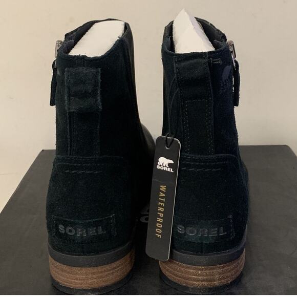 Sorel Women’s Size 8.5 Black Emelie Zip Waterproof Ankle Bootie Black NL… - Picture 6 of 9